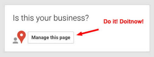 Become the manager of your Google Business listing